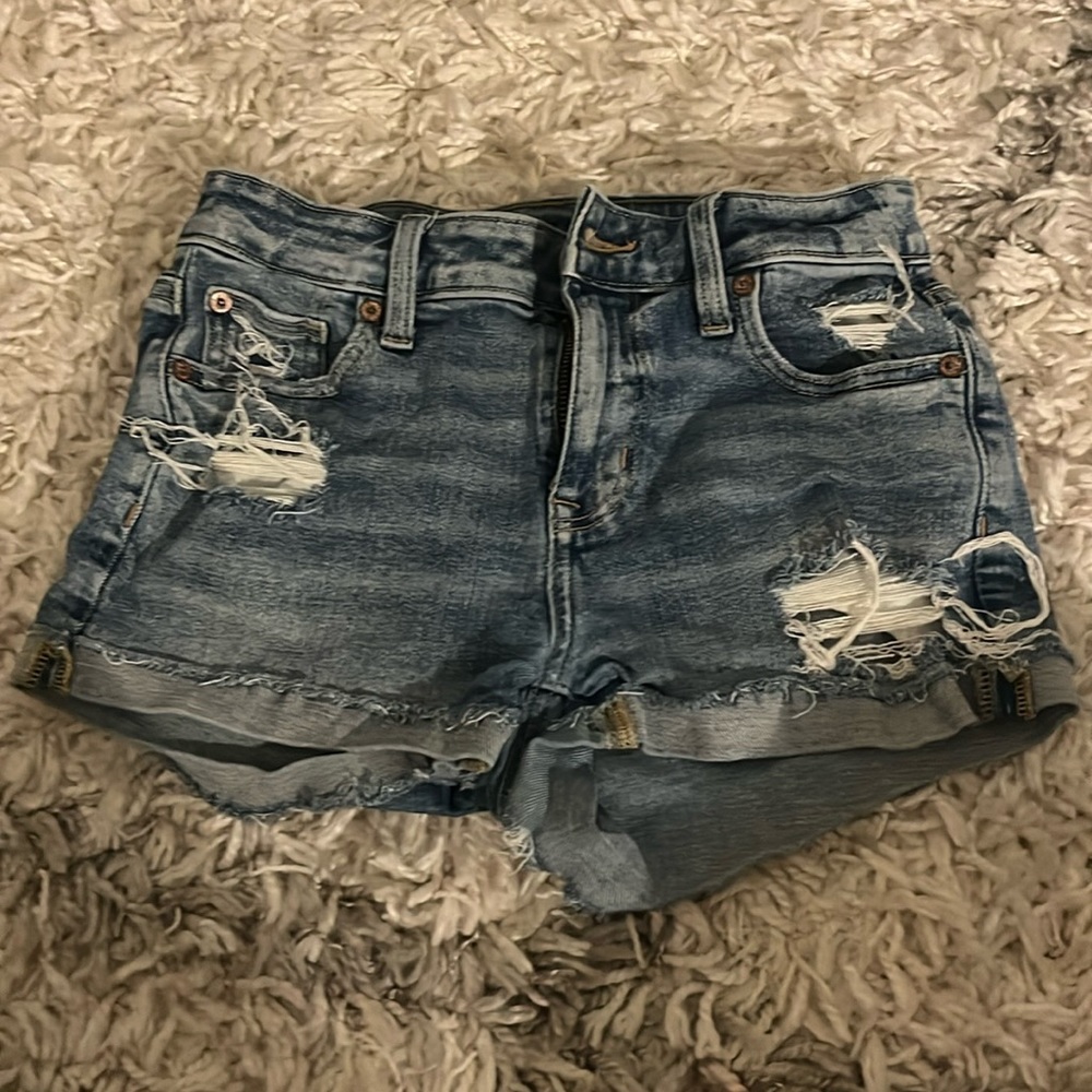 American eagle short denim jean shorts